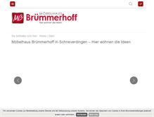 Tablet Screenshot of moebel-bruemmerhoff.de